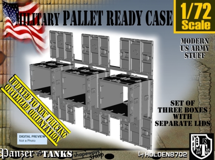 1/72 MM08 Pallet Ready Case Set001 3d printed
