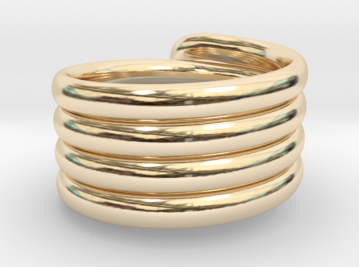 Coiled Ring Size 10 3d printed
