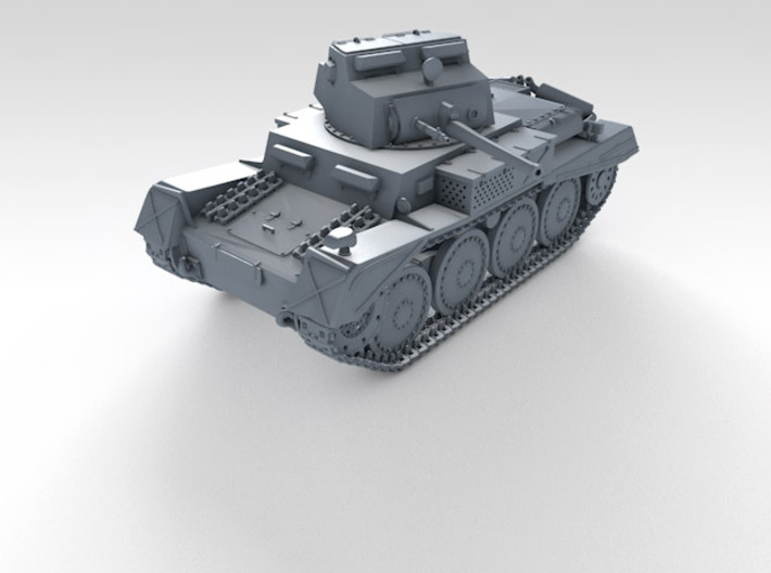 1/87 German Pz.Kpfw. 38(t) Neuer Art Tank 3d printed 3d render showing product detail