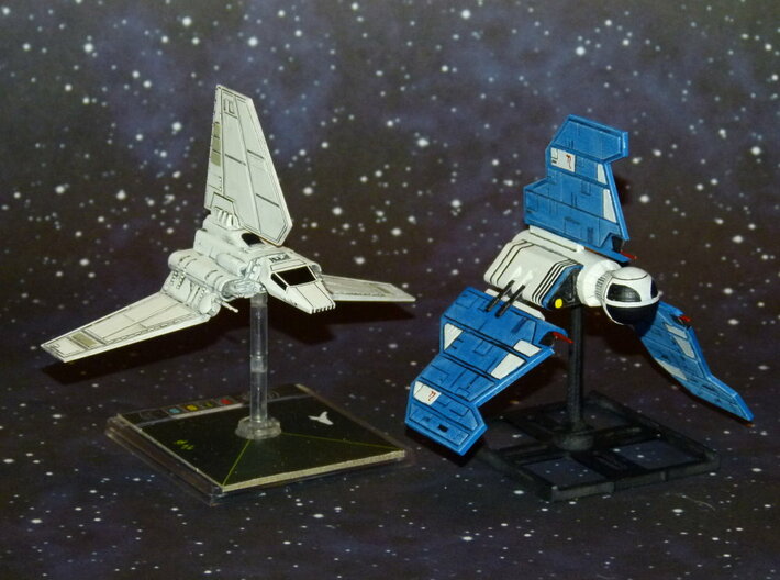 Republic Knight Shuttle 1/270 3d printed Size Comparison with Lambda Shuttle