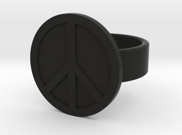 Peace Ring 3d printed