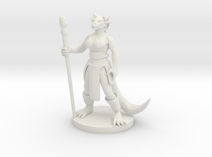 Dragonborn Female Magic Caster 3d printed