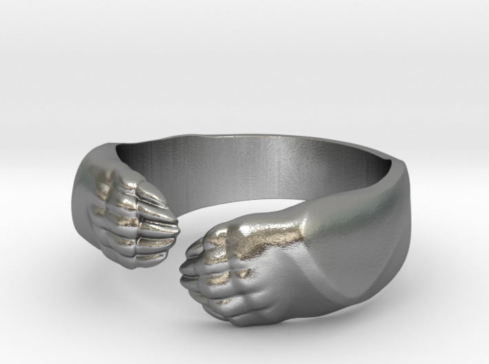 Big Bear Hug ring 3d printed