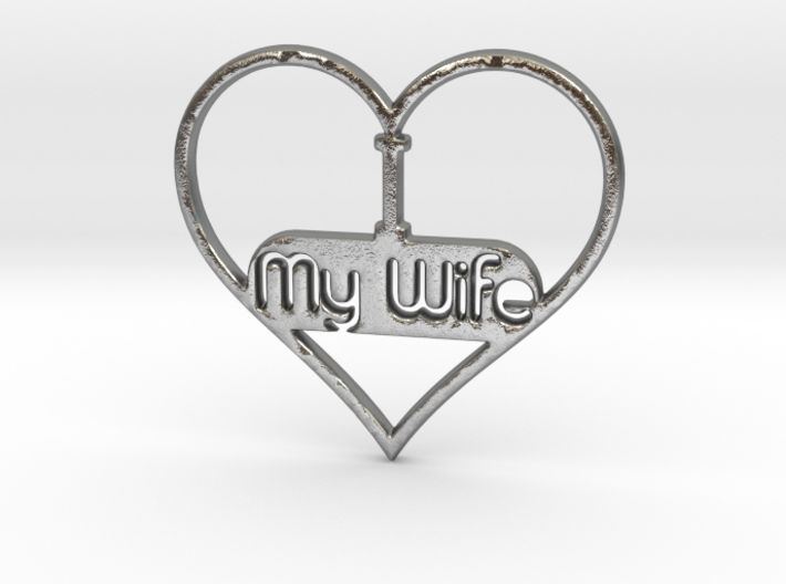 I Love My Wife 3d printed