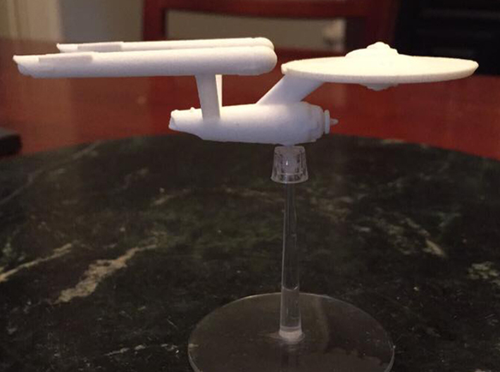 3125 Scale Federation Heavy Cruiser (CAR) WEM 3d printed Photo taken by a fan. Stand not included.