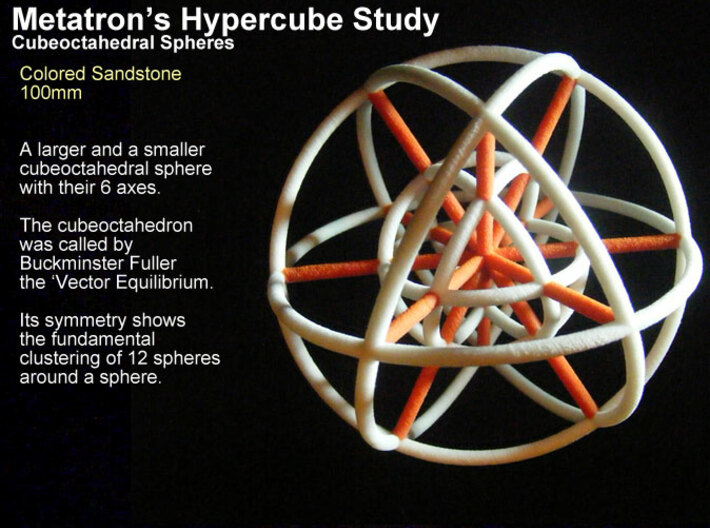 Metatron's Hypercube Spheres 80mm 3d printed