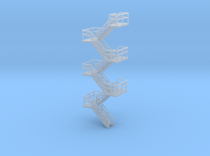 N Scale Staircase H68.8mm 3d printed