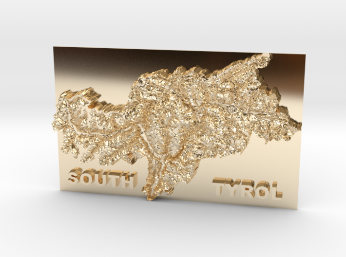 MyTinyCountries SOUTH TYROL 3d printed