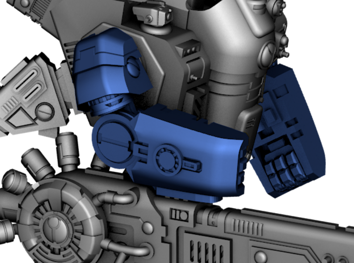 Stormwave - Arms for One Handed Weapon 3d printed Model preview