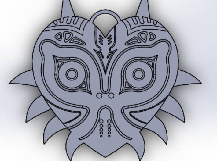 Majora's Mask Pendant (Both sides) 3d printed 