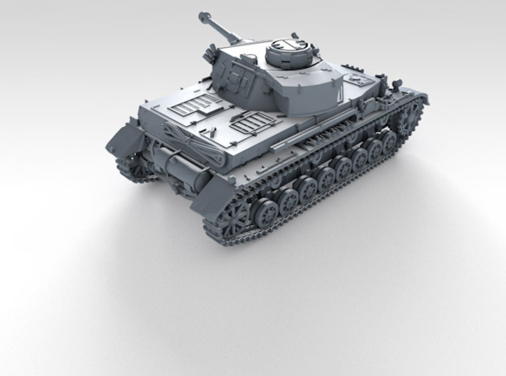 1/120 (TT) German Pz.Kpfw. IV Ausf. G Medium Tank 3d printed 3d render showing product detail
