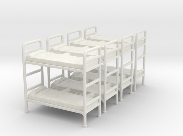 Bunk Bed 01. O Scale (1:48) 3d printed