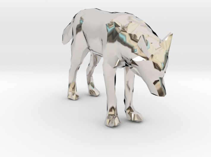 Lowpoly Wolf 3d printed
