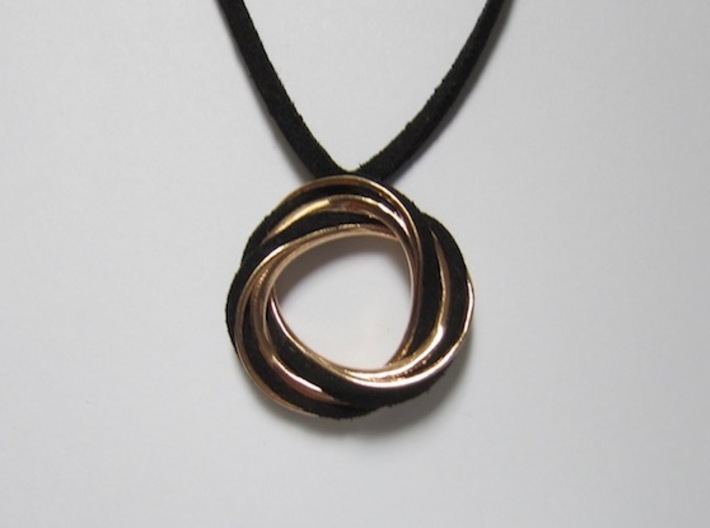 torus mobius necklace 3d printed