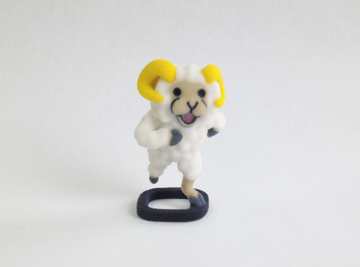 Furry Sheep 3d printed