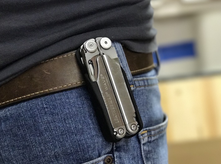 Holster for the Leatherman Wave, Closed. 