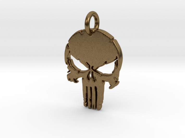 Punisher logo Pendant 3d printed