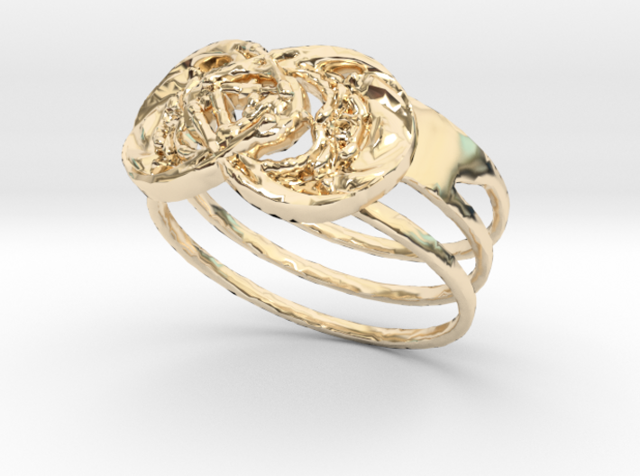 Flower ring 3D print model by papcarlo | 3DOcean