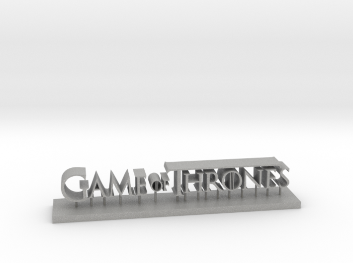 Logo game of thrones 3d printed