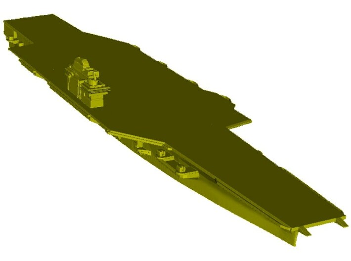 1/1800 scale USS Forrestal CV-59 aircraft carrier 3d printed