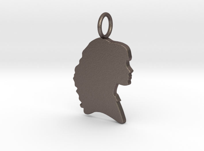 Hermione Silhouette Pendant 3d printed
