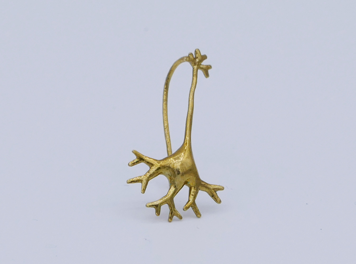 Neuron earring 3d printed
