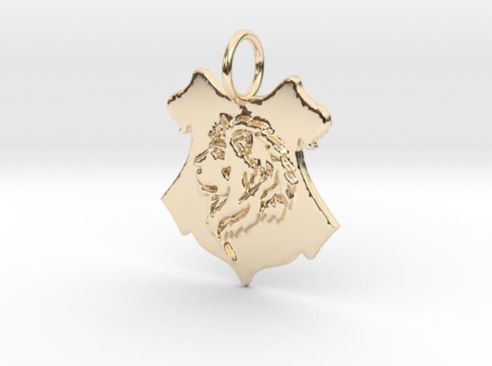 Gryffindor Lion Pendant 3d printed