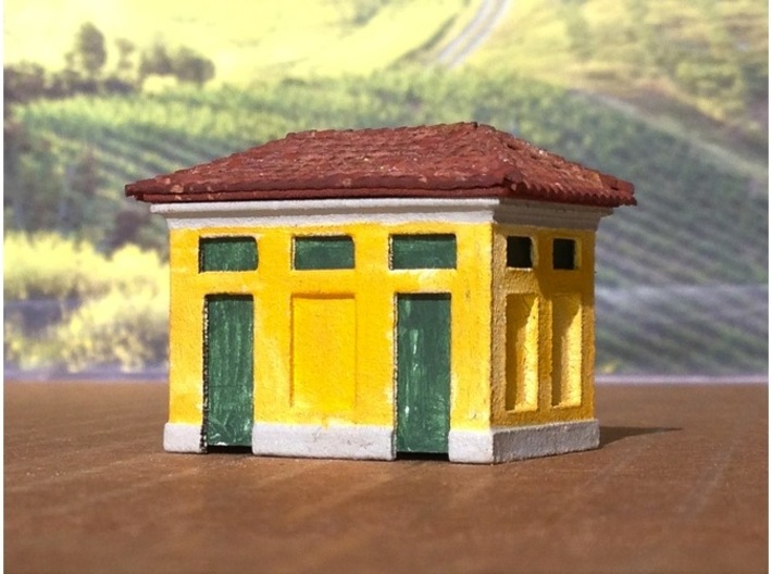 N Scale Gabinetti - Italian FS Railways 3d printed Roofing tile material added, not part of the model