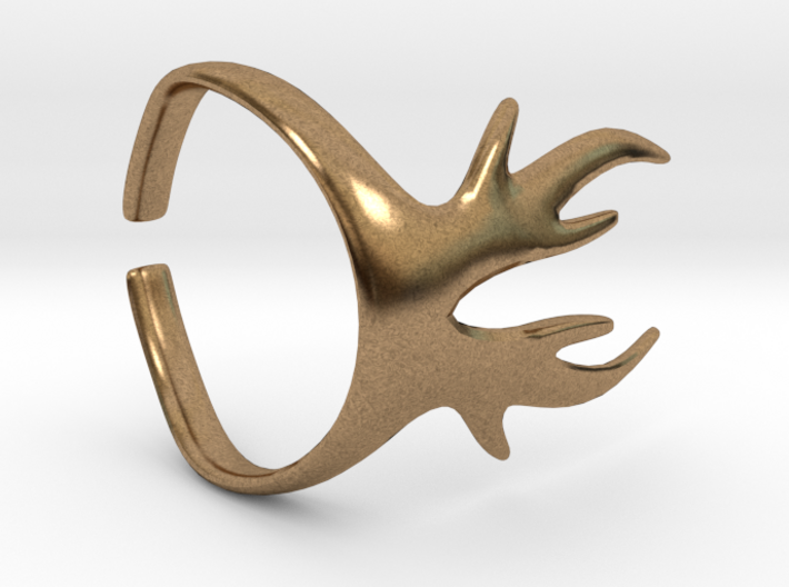 Deer Horns Ring 3d printed