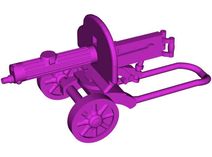 PM-1910 Maxim Machine Gun 3d printed