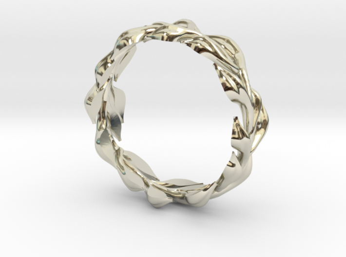 Vine Ring, no sides - Size 7 3d printed