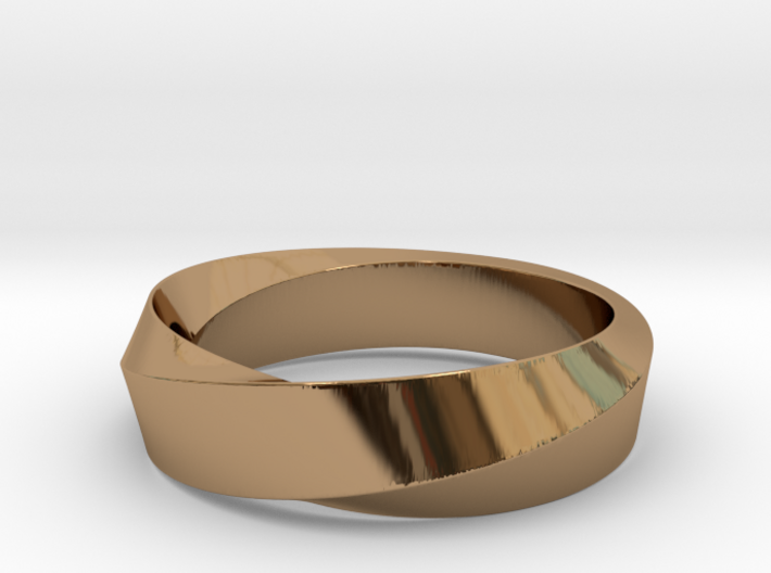 Mobius Wide Ring I (Size 11) 3d printed