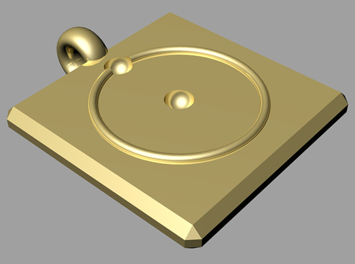 hydrogenium pendant I 3d printed 