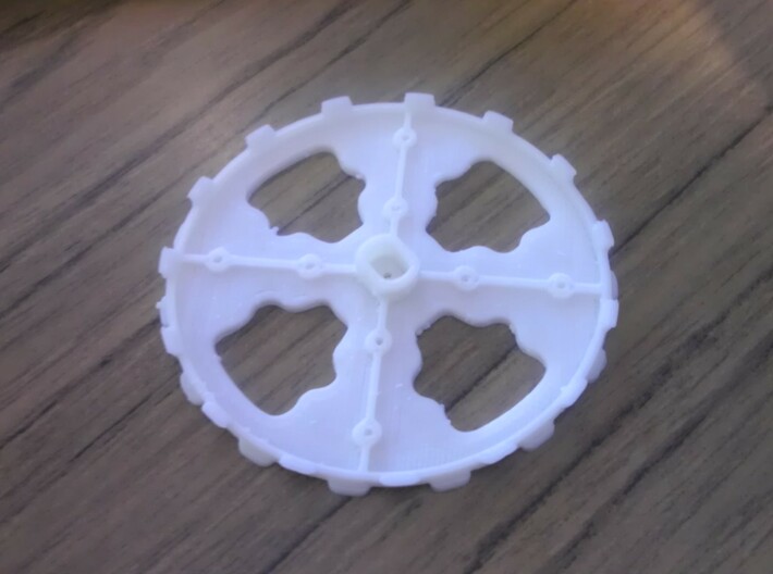 Solarbotics GM2/GM3/GM8/GM9 wheel 3d printed Wheel printed by Solidoodle 2