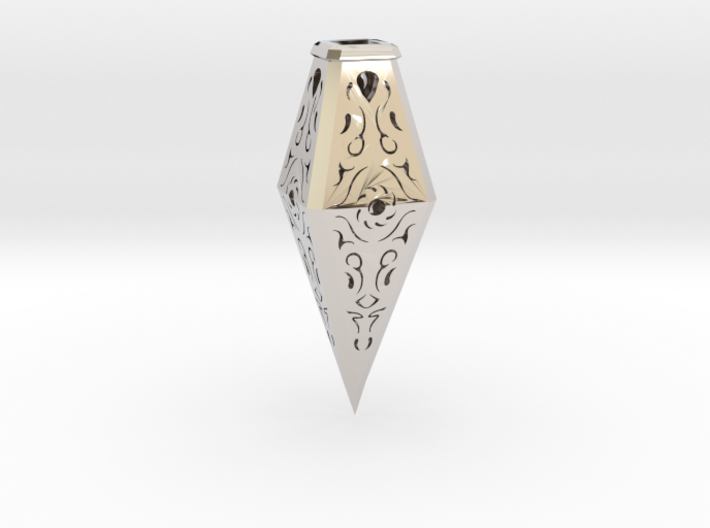 Hollow Rune Diamond 3d printed
