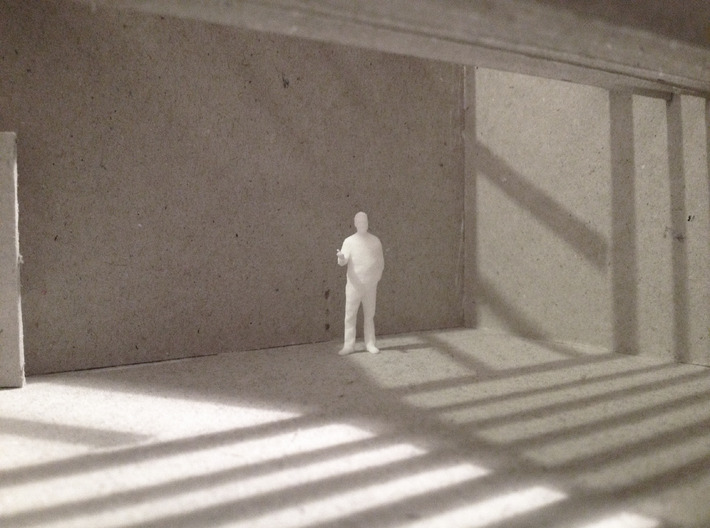 Architectural Man - 1:50 - Presenting  3d printed In Architectural Model