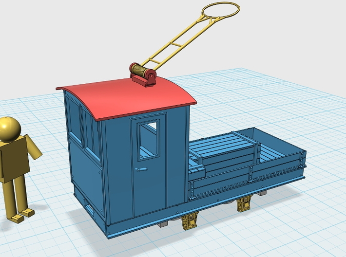 Boxholm, overhang electric loco 3d printed