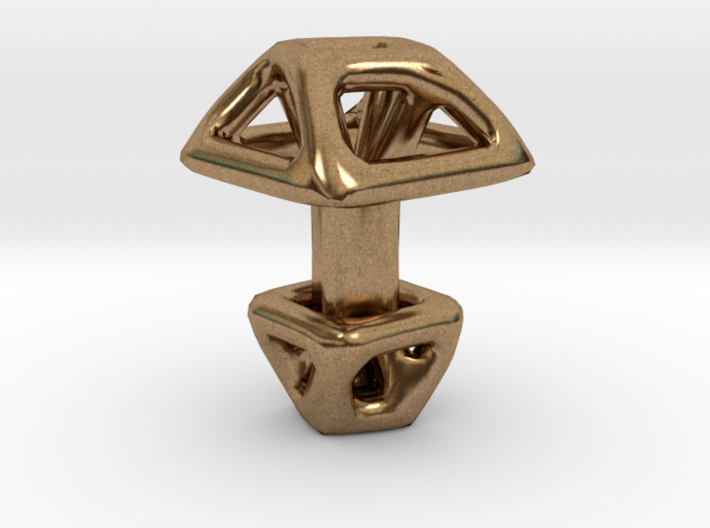 Square Cufflink Twisted 3d printed