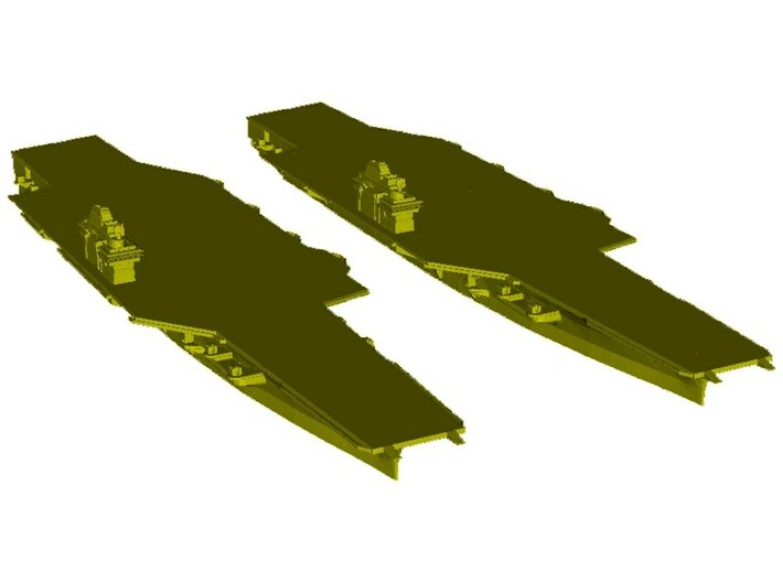 1/1800 scale USS Forrestal CV-59 aircraft carriers 3d printed