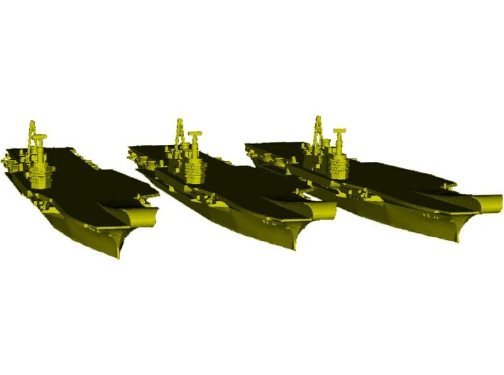 1/1800 scale HMS Hermes R-12 aircraft carriers x 3 3d printed