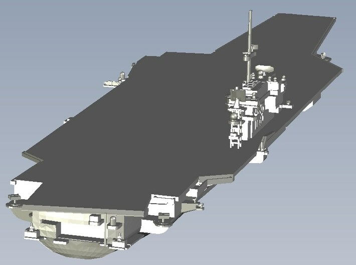 1/3000 scale USS Kitty Hawk CV-63 aircraft carrier 3d printed 