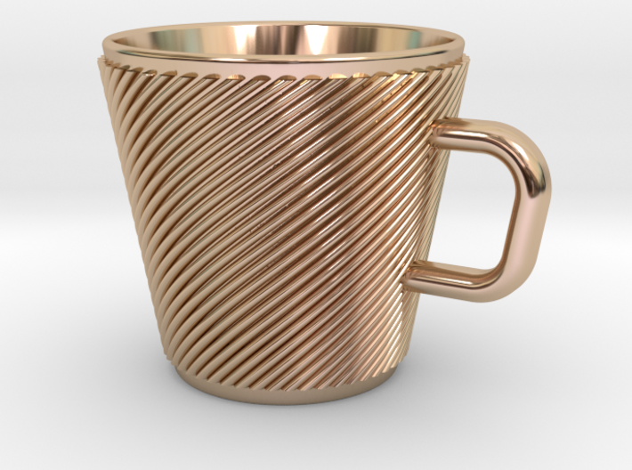 Espresso Cup - Precious metals 3d printed