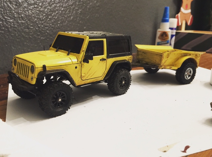 1:35th Scale Utility trailer 3d printed 