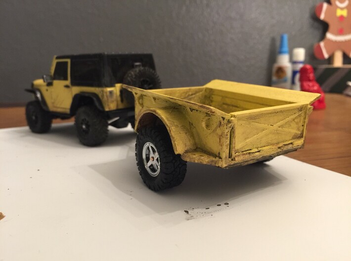 1:35th Scale Utility trailer 3d printed 