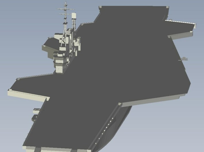 1/1800 scale USS Midway CV-41 aircraft carrier x 2 3d printed 