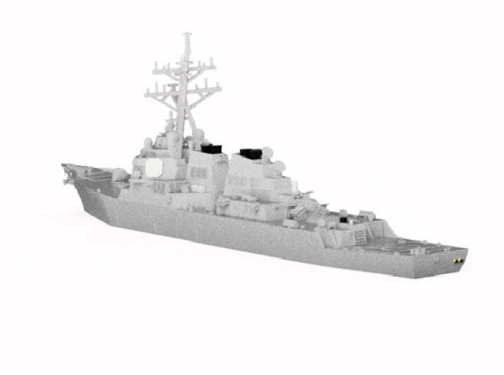 1/2000 USS Curtis Wilbur 3d printed Computer software render.The actual model is not full color.