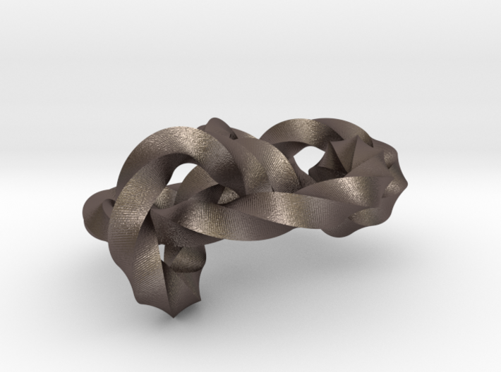 Miller institute knot (Twisted square) 3d printed