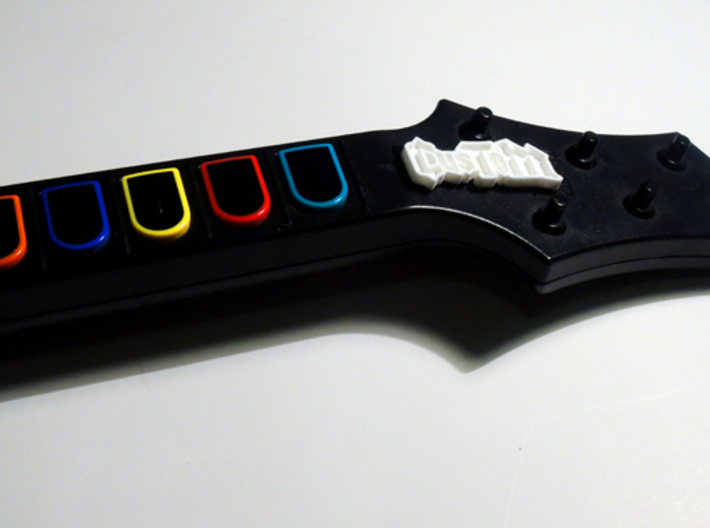 Guitar Hero Custom Logo Nameplate 3d printed 