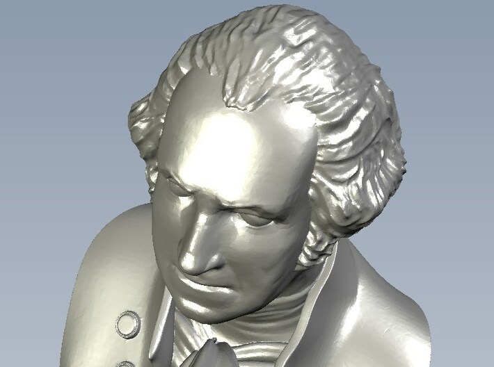 1/9 scale George Washington president of USA bust 3d printed 