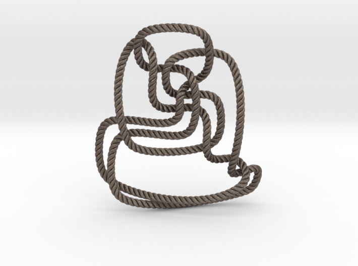 Thistlethwaite unknot (Rope with detail) 3d printed